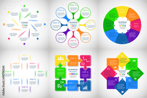 Vector infographics set