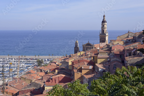 Town of Menton in France photo