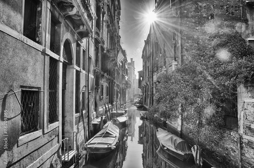 Fototapeta Venezia in bianco e nero