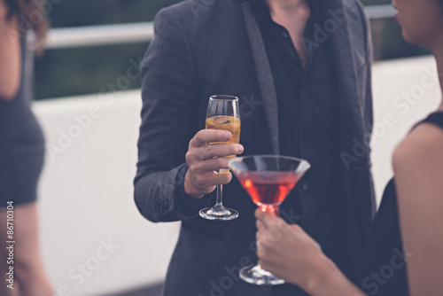 Canvas Print At the party