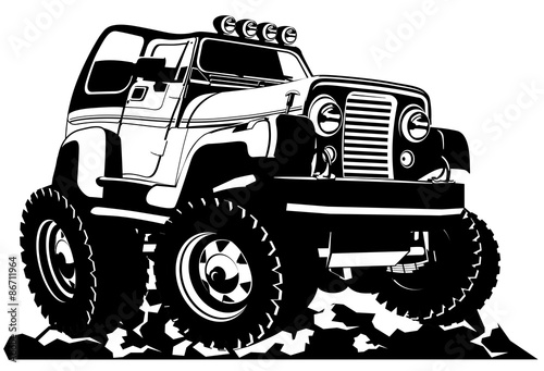 Cartoon jeep