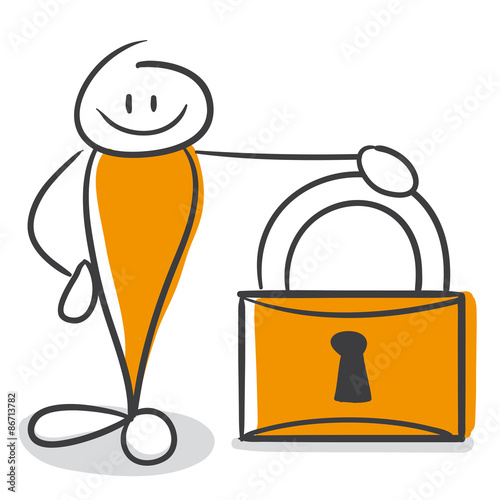 Strichmännchen Serie Pumpy / Verschlossen