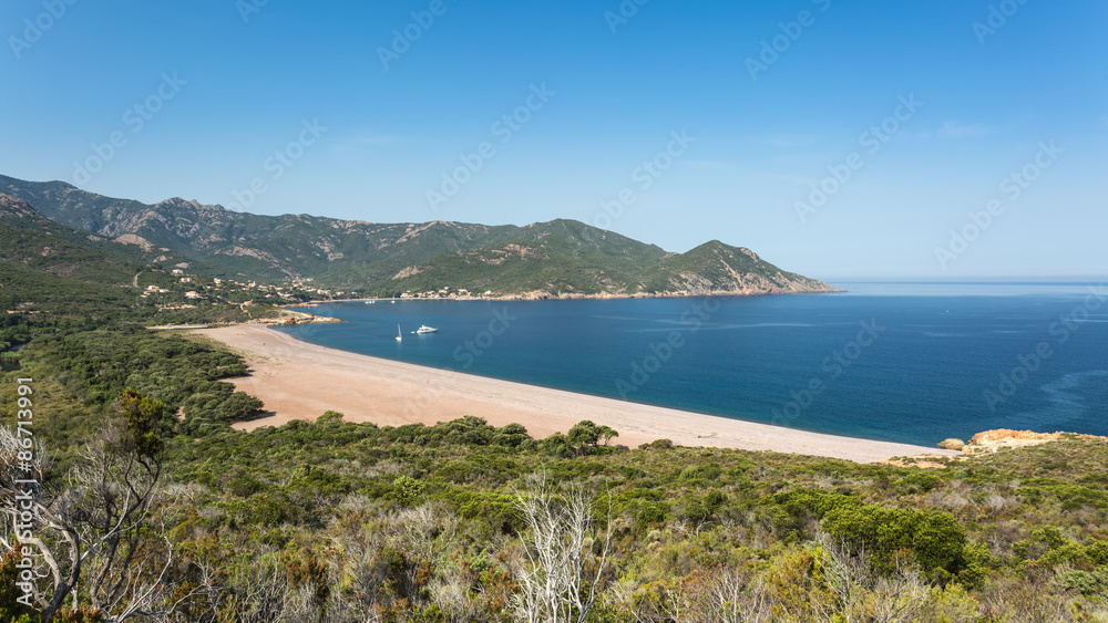 Galeria beach in Corsica