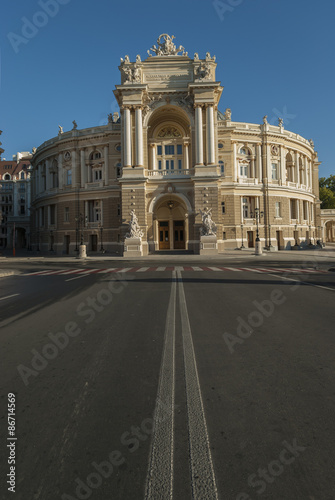 Early Morning View of the Odessa Opera House
