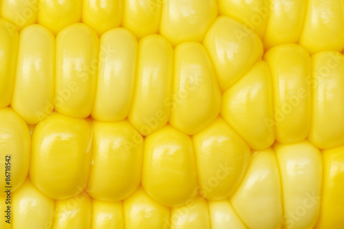 Closeup yellow corn