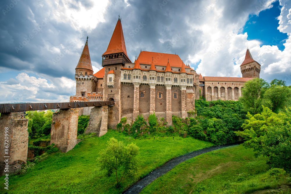 Corvin castle in Romania