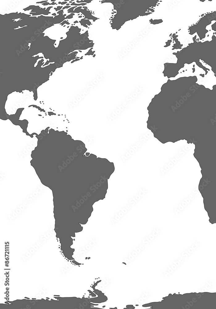 Fototapeta premium Atlantischer Ozean in Grau