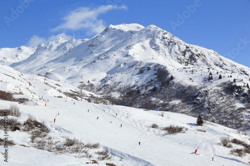 French Alps skiing in Valloire photo