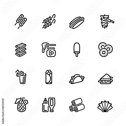 food icon set