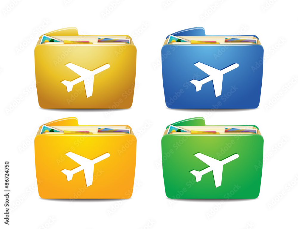 travel icon folder