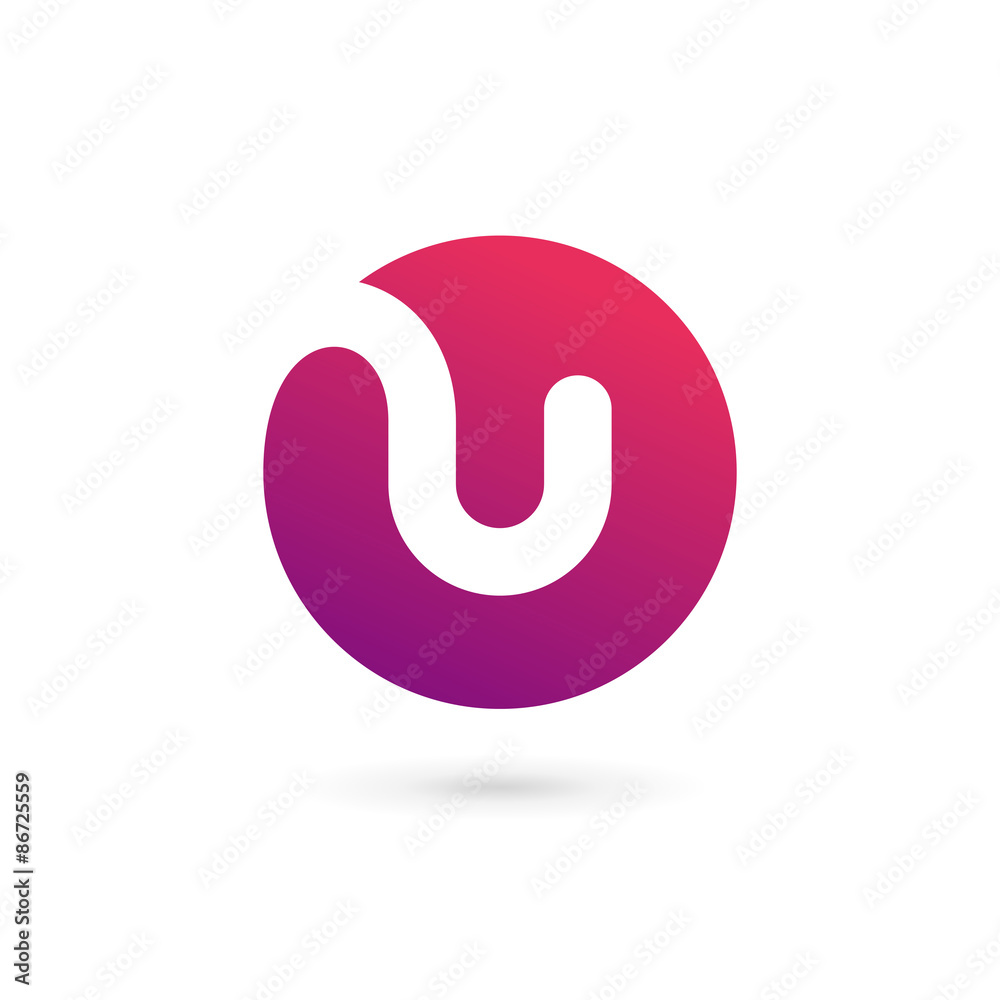 Letter U logo icon design template elements
