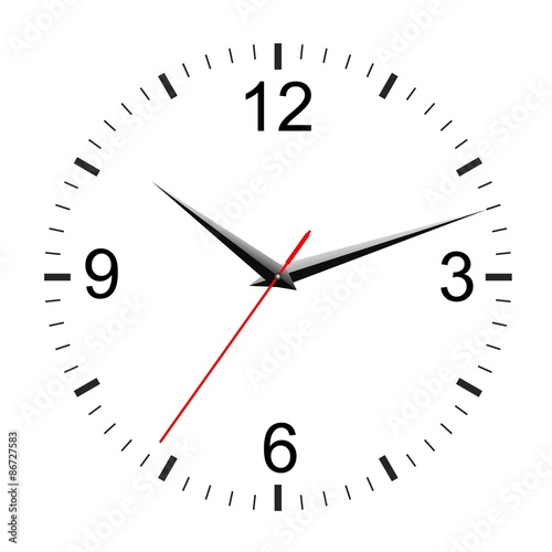 Vector clock illustration
 photo