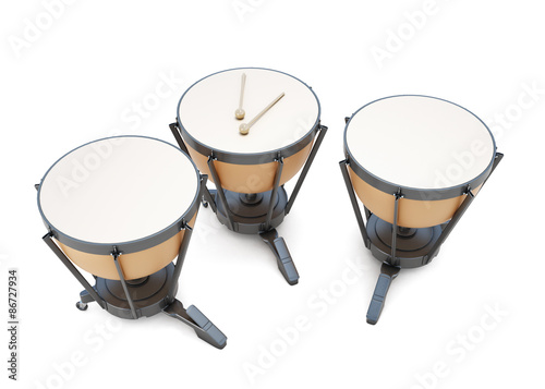 Timpani 3d illustration photo