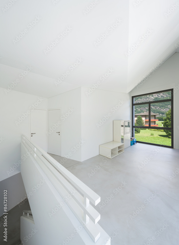 Interior, wide room with window Interior, wide room with window