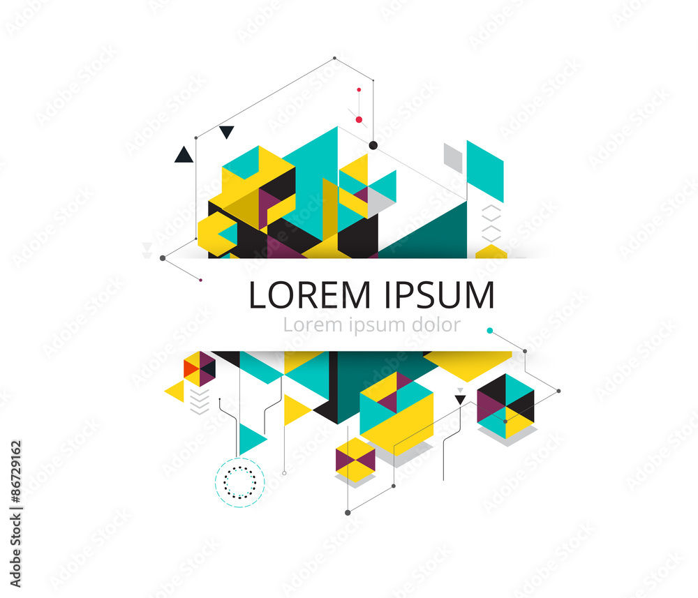 Low polygon. geometry polygon abstract banner. vector illustrati Low polygon. geometry polygon abstract banner. vector illustrati