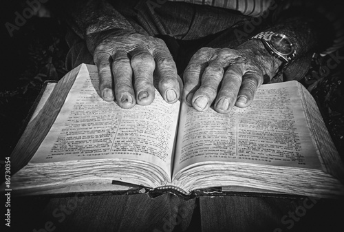 Old hands on the book