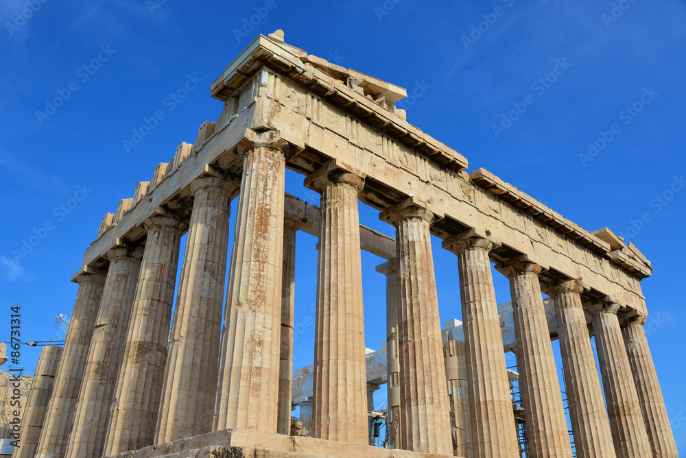 Le Parthénon de l'Acropole à Athènes