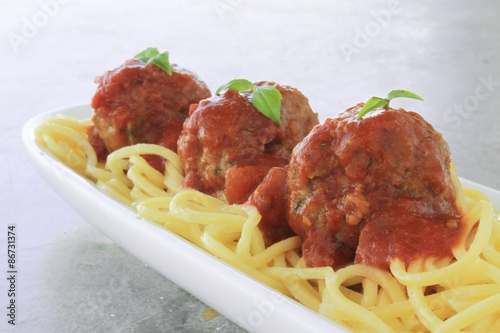 Italian meatballs in tomato sauce