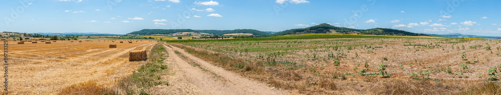 chemin à travers champs