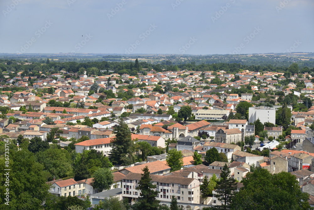 L'un des quartiers résidentiels de la basse ville d'Angoulême