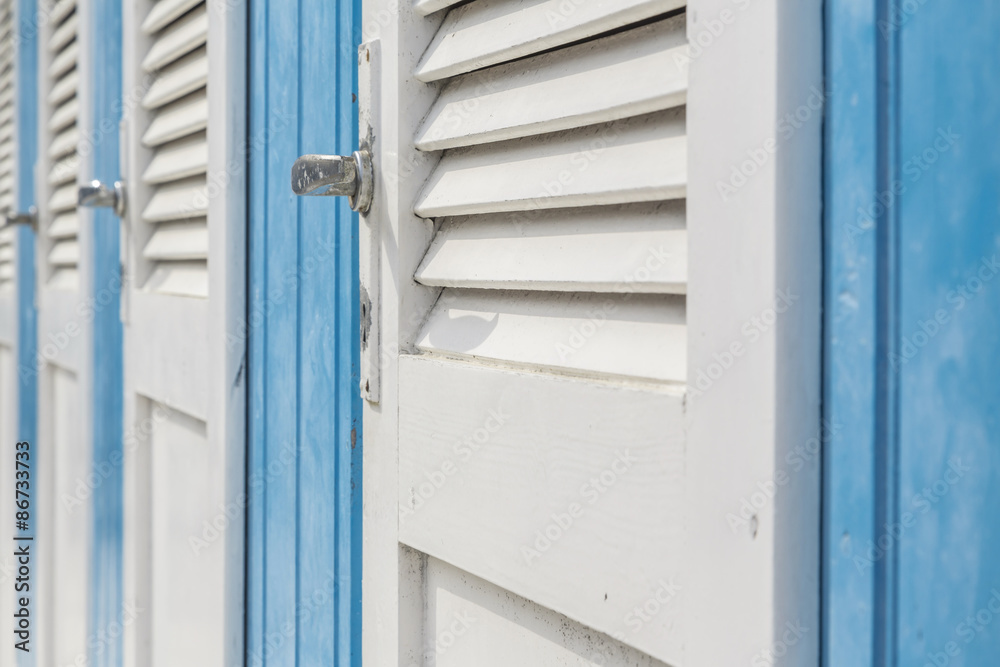 Fototapeta premium Strandkabinendetail