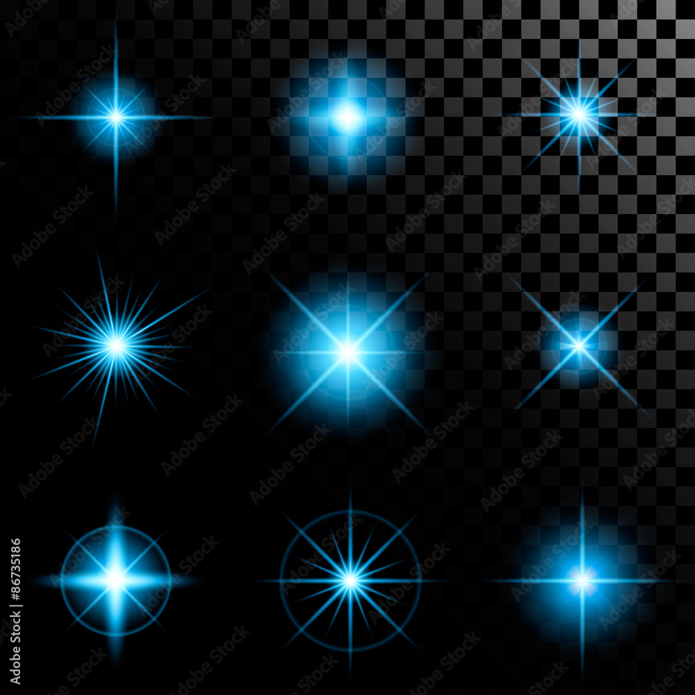 Creative concept Vector set of glow light effect stars bursts Creative concept Vector set of glow light effect stars bursts