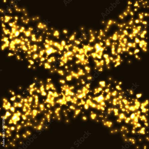 Dark gold metal background. Luxury background. Gold on black. Shiny gold background vector illustration