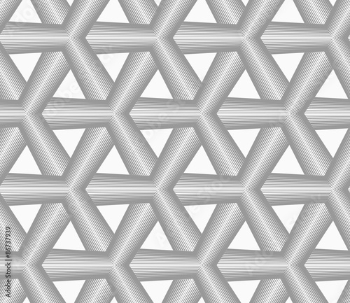 Monochrome gray striped tetrapods