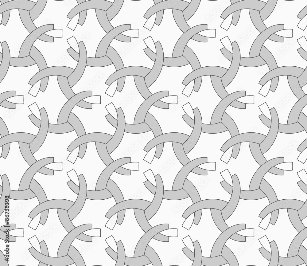Monochrome overlapping quarter circles Monochrome overlapping quarter circles