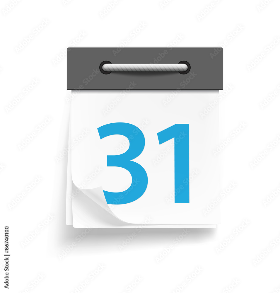 Calendar isolated on white background. Vector illustration Calendar isolated on white background. Vector illustration