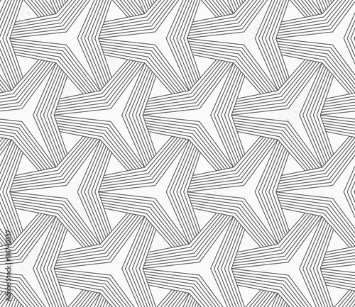 Slim gray partly striped tetrapods
