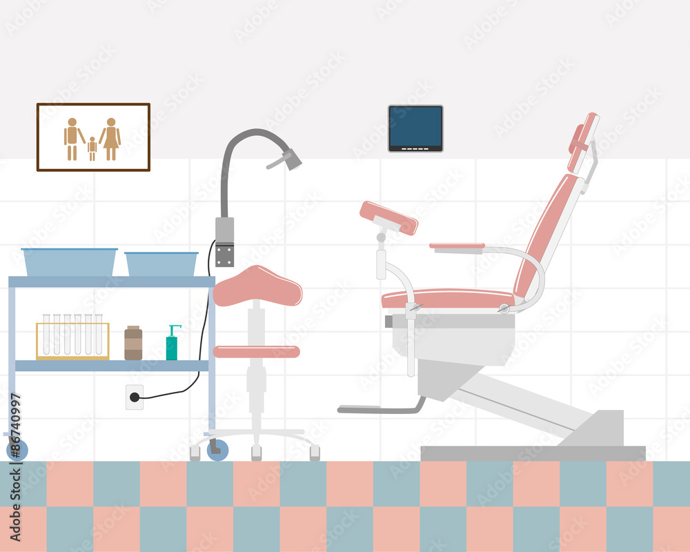The gynecologist office