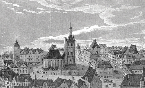 Wien, Peterskirche, Kupferstichvorlage photo