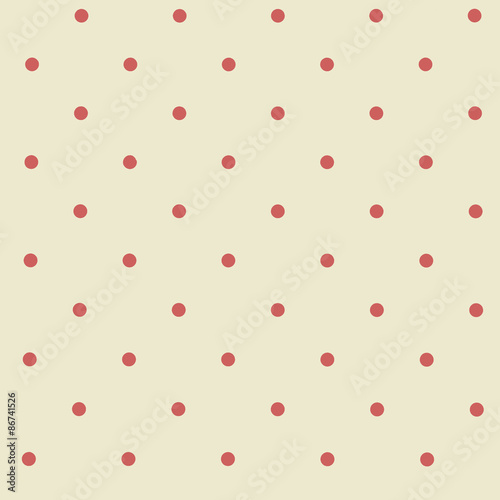 Red Polka dots pattern over white background