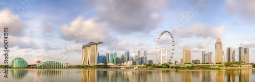 Photography Singapore Skyline and view of Marina Bay