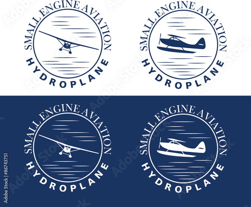 Billede på lærred emblem of hydroplane
