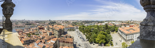 Panoramic view of downtown, Porto city, UNESCO World Heritage Site