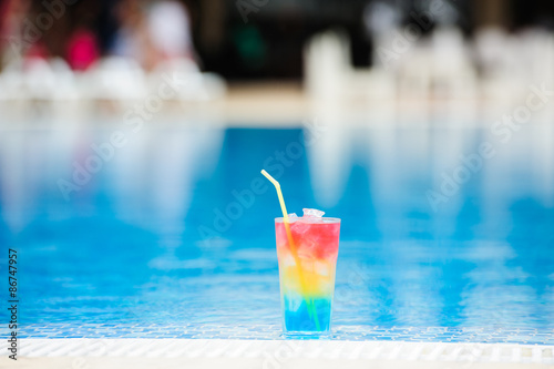  cocktail near the swimming pool