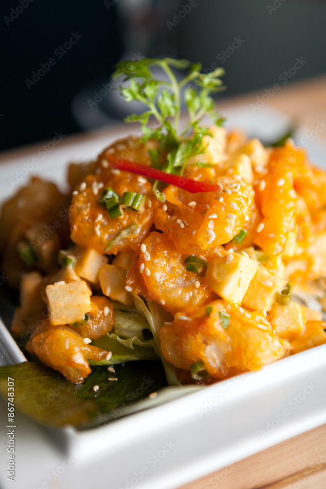 Crispy Thai Shrimp Dish Crispy Thai Shrimp Dish