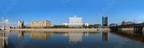Moscow Panorama - White House - center of Russian government - R © Nikolai Sorokin