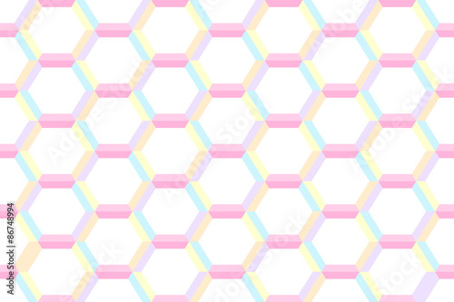 Abstract geometric seamless background with hexagon polygons
