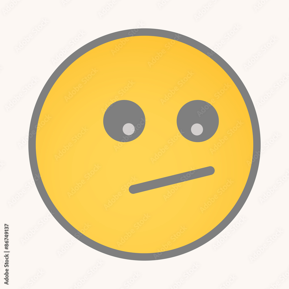 Disgust - Cartoon Smiley Vector Face Disgust - Cartoon Smiley Vector Face