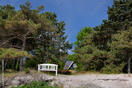 Bank am Strand auf Bornholm photo