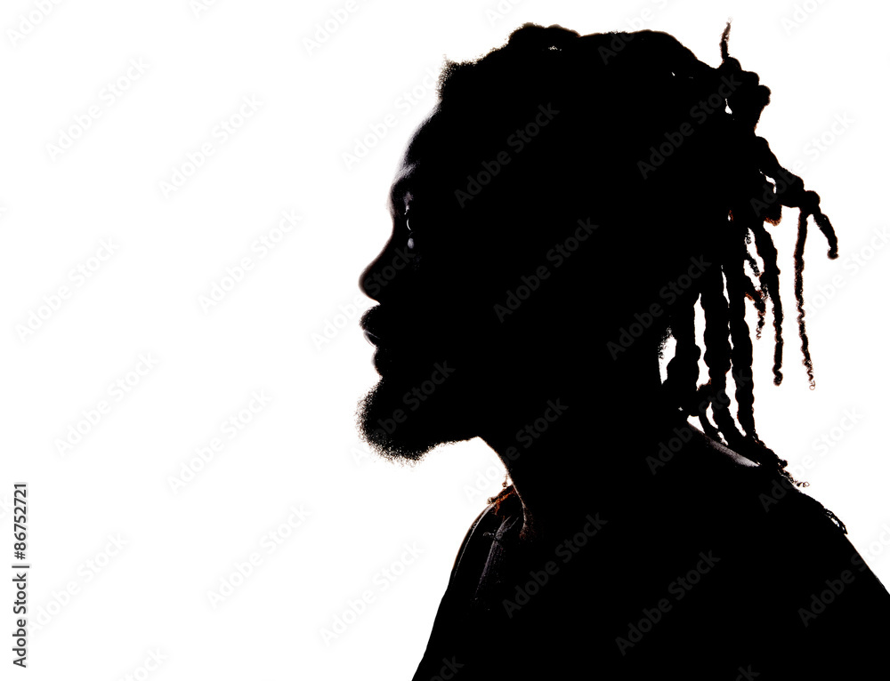Silhouette of a African American Man