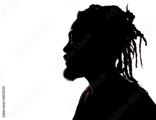 Silhouette of a African American Man #86752721