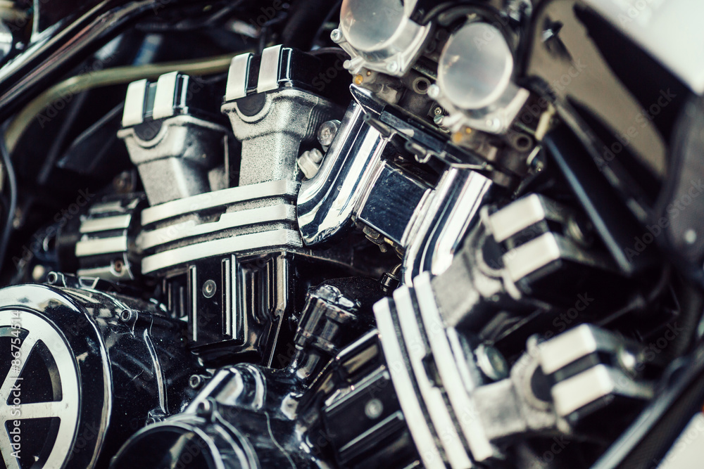 A close up of an engine A close up of an engine