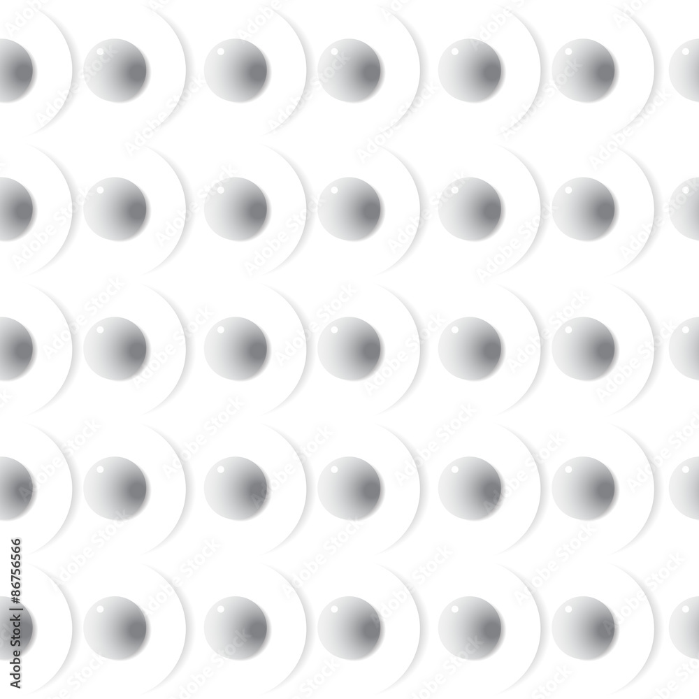 Background with balls seamless, vector