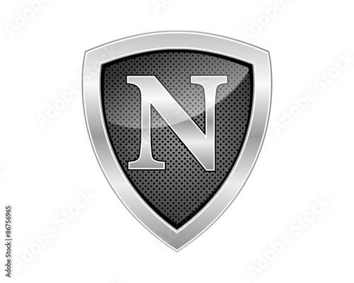 Free Download letter shield icon logo n - GFXLoad