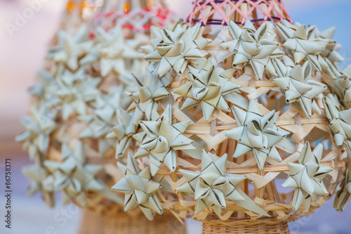 Thai Northern Style bammboo Lantern photo