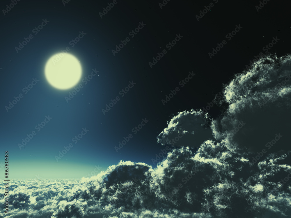 Magic moon concept Magic moon concept